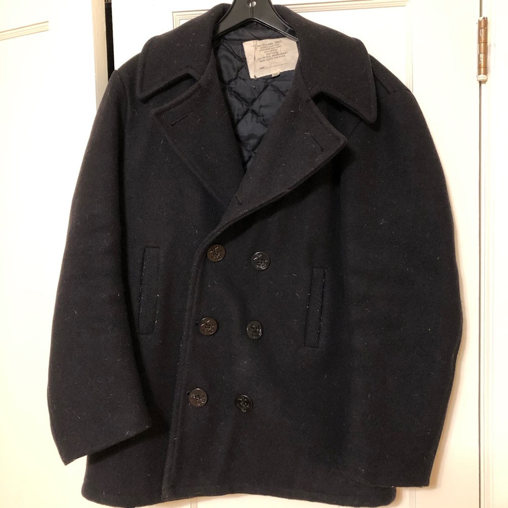 Vintage navy issue pea coat